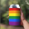 1 Pack - Rainbow Pride LGBTQ+ Flag Drink Cooler Sleeve view 2