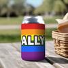 1 Pack - Ally Rainbow Pride LGBTQ+ Flag Drink Cooler Sleeve view 3