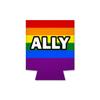 1 Pack - Ally Rainbow Pride LGBTQ+ Flag Drink Cooler Sleeve view 4