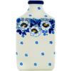 Polmedia Polish Pottery Vase - Blue Spring Pattern Handmade in Boleslawiec Poland by Ceramika Artystyczna + Certificate of Authenticity view 3