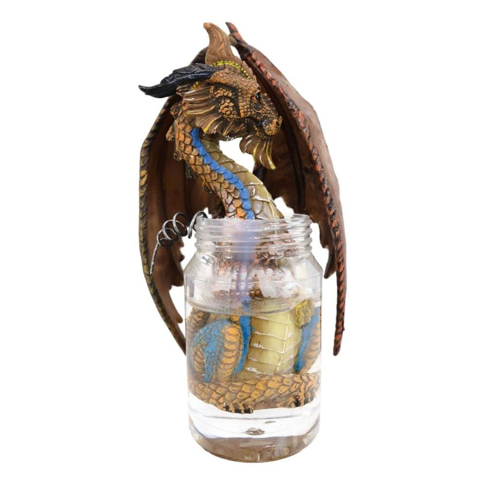 1 Pcs Of Cocktail Spirit Drunken Moonshine Liquor Dragon Statue Fantasy Decor Figurine