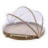 Food Tent Basket, Hand Woven Round 30 35 40cm Cover view 1