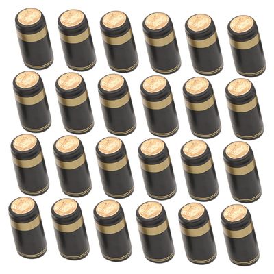 Anneome 50pcs Pvc Wine Bottle Caps Reusable Sealing Sleeves for Wine Bottles Practical Shrink Wrap Tops for Home Use and Kitchen Maintain and Flavor