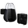 Naked Sun X-Fan Spray Tan Solution Overspray Extraction Fan and Black Tanning Tent Extractor Booth Bundle view 1