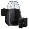Naked Sun X-Fan Spray Tan Solution Overspray Extraction Fan and Black Tanning Tent Extractor Booth Bundle view 2