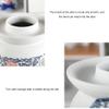 QPZK White Traditional Chinese Porcelain Pickle Jar, Ceramic Fermentation Crock Pickling Pot,Fermenting Jar with Water Seal Airlock Lid Stoneware Fermenter for Kimchi Sau 7KG view 2