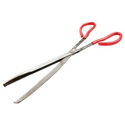 BIUDECO 1pc Metal Crab Tong and Nonslip Eel Clamp Tool Sturdy for Catching Crabs Lobsters and Eels Ergonomic Handle for Outdoor Use