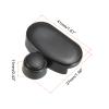 HARFINGTON Mirror Clips, 6Pcs for 3-5mm Thick Wall-Mounted Floating Glass Mirror Clips Bracket Holder for Frameless Mirror Walls Fixed Fitting (37mm Black) view 2