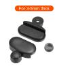 HARFINGTON Mirror Clips, 6Pcs for 3-5mm Thick Wall-Mounted Floating Glass Mirror Clips Bracket Holder for Frameless Mirror Walls Fixed Fitting (37mm Black) view 4
