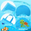 24 Pcs Under The Sea Party Favors Bags Ocean Gift Goodie Bag with Handles Sea Animals Candy Treat Reusable Pouch for Summer Ocean Birthday Party Decorations Baby Shower Supplies view 4