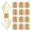 24Pack Napkin Rings, Gold Napkins Rings Plastic, Gold Napkin Holders for Anniversary, Birthday, Parties, Weddings and Dinners view 1