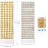 24Pack Napkin Rings, Gold Napkins Rings Plastic, Gold Napkin Holders for Anniversary, Birthday, Parties, Weddings and Dinners view 2