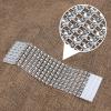 24Pack Napkin Rings, Silver Napkins Rings Plastic, Silver Napkin Holders for Anniversary, Birthday, Parties, Weddings and Dinners view 4