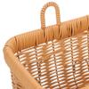 2Pcs Handwoven Wall Hanging Basket for Onion and Garlic Storage Stylish Imitation Rattan Container for Kitchen and Home Decor Lightweight Space-saving Organizer for Fruits and Vegetables view 2