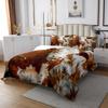 Feelyou Cow Bedspread for Girls Boys Kids Cow Fur Quilted Coverlet Room Decorative Cowhide Coverlet Set Farmhouse Western Farm Animal Skin Yellow Quilted Room Decor Queen Size view 3