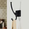TUNNY 4 Pack Vintage Wall Hooks-Matte Black Coat Hooks Towel Hook for Hanging Heavy Duty Bathroom Hook Hat Hook Double Wall Mounted Coat Hanger view 3