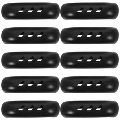 Kichvoe Silicone Assist Handle Holder Grip 10Pcs Cast Iron Skillet Handle Covers Wok for Frying Pans Griddles Black