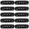 Kichvoe Silicone Assist Handle Holder Grip 10Pcs Cast Iron Skillet Handle Covers Wok for Frying Pans Griddles Black view 1
