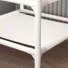 LITFAD Metal Coat Hanger Shelves and Hanging Rail Corner Coat Rack Industrial Hall Floor Standing Hanger - White 3 Layer view 4