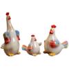 3pcs/Set Creative Rooster Statue Display Ornaments Handmade Glaze Decorations Stand Crafts Rooster Desk Arts Ornament Animal Figurine Gifts Home Decor Ceramic Table Decor view 1