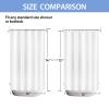 YISURE No Hook White Shower Curtain Liner PEVA Plastic Waterproof Heavy Duty Bathroom Curtain Hook Free Shower Liner 72x74 Inches view 2