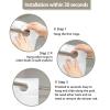 YISURE No Hook White Shower Curtain Liner PEVA Plastic Waterproof Heavy Duty Bathroom Curtain Hook Free Shower Liner 72x74 Inches view 3