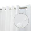 YISURE No Hook White Shower Curtain Liner PEVA Plastic Waterproof Heavy Duty Bathroom Curtain Hook Free Shower Liner 72x74 Inches view 4