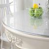 FERCLA Clear Plastic Tablecloth Protector, Vinyl Tablecloth Waterproof Oil Proof Plastic Tablecloth Protector Circle Table Pad for End Table Coffee Table Night Stand (78 inch Diameter,1.5mm Thick) view 3