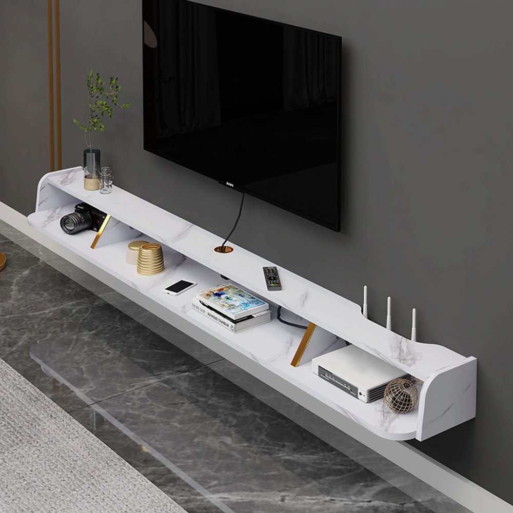 Wall Cabinet TV Stands Wall mounted TV Cabinet Wall shelf Floating Shelves TV Storage Shelf Wall Unit Decor TV Media Console TV box Set top box Shelf Wall Mount Corner Shelves Goods rack Bookshelf