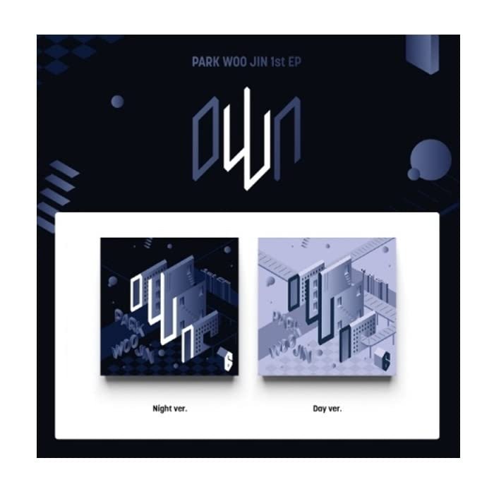 AB6IX Park Woojin oWn 1st EP Album CD+Folding poster on pack+Photobook+Double side photocard+Behind photocard+Postcard+Sticker+Tracking Sealed (SET(DAY+NIGHT))