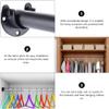 LIFKOME 1set Stainless Steel Closet Rod Socket Heavy-Duty Flange Holder for Shower Curtain and Towel Rods Screws Easy Installation for Wardrobe and Bathroom Use view 3
