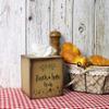 CVHOMEDECO. Primitives Square Tissue Box Cover Rustic Faith Hope Love Cardboard Tissue Box Holder for Home/Bath Decor, 5-1/4 x 5-1/4 x 6 Inch view 3