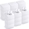 Moukeren 72 Pack White Salon Hand Towels Microfiber Absorbent Resistant 16 x 27" Hair Hand Towels Bulk Quick Dry for Salon Facial Beauty Care Gym Spa Hotel view 1