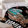 Todeyya Just a Girl Who Loves Ramen Throw Blanket - Super Soft Flannel Fleece Blanket Ramen Gifts, Ramen Plush Lightweight Microfiber Cozy Blanket for Couch Sofa Bed S 50"x40" for Kids view 3