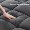 SOPAT Mattress Topper Cal King Size Extra Thick Mattress Pad 8-21" Deep Pocket Soft Down Alternative Fill Mattress Protector Pillow Top Mattress Cover (72x84 Inches, Dark Grey) view 2