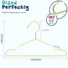 Jetec 72 Pcs 12 Inch Gold Kids Baby Hangers Strong Metal Children's Closet Clothes Hangers for Space Saving, Hanging Coats, Pants & Clothes (Gold) view 2