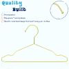 Jetec 72 Pcs 12 Inch Gold Kids Baby Hangers Strong Metal Children's Closet Clothes Hangers for Space Saving, Hanging Coats, Pants & Clothes (Gold) view 3