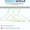 Jetec 72 Pcs 12 Inch Gold Kids Baby Hangers Strong Metal Children's Closet Clothes Hangers for Space Saving, Hanging Coats, Pants & Clothes (Gold) view 4