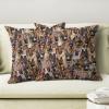 2 Piece German Shepherd Printed Throw Pillow Covers Cushion Covers, Funny Dogs All Over Printed Pillow Case, Gift for German Shepherd Lover/Dogs Mom/Puppy Owner, Dog Lover Pillowcase view 3