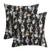 Bernese Mountain Dog Mom Gift - Berner Sennenhund Throw Pillow Covers Cushion Covers - 2 Piece Pillowcases for Berner Lover, Dog Mama, Owner - Dog Themed Pillow Case view 1