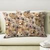 2 Piece Cute Golden Retriever Throw Pillow Covers, Funny Dog Face Print Cushion Cover, Pillowcase for Golden Retriever Lover/Dog Mom/Pet Owner, Dog Lover Gift, Dog Breed Themed Pillow Case view 3