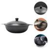 UPKOCH 1pc Cast Iron Casserole Pot with Lid for Stewed Chicken Rice Yellow Braiser for Soup Casserole and Stew Fast Heating Energy Saving Cooking Pot view 4
