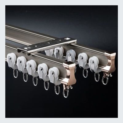 Heavy Duty Flexible Curtain Track, Bendable Ceiling Mount System Double Track Curtain Rod For Curtains, Room Divider, Privacy, Bunk Bed, Shower, RV And Hospital Use ( Color : Top hanging , Size : 2.4m