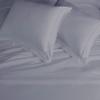 RJ BEDDING European Square Pillow Shams Set of 2, Decorative, 800 TC, 100% Pure Egyptian Cotton, 2PCS Euro Shams (26"X26"), Ultra Soft, Silver, view 4