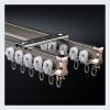 Heavy Duty Flexible Curtain Track, Bendable Ceiling Mount System Double Track Curtain Rod For Curtains, Room Divider, Privacy, Bunk Bed, Shower, RV And Hospital Use ( Color : Top hanging , Size : 0.9m view 1
