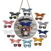 MOCIUN 10PCS Interchangeable Door Hanger Cow Eye, Farmhouse Door Hanging, Cow Door Hanger, Catching Front Door Hanging Decoration, for Easter Independence Day, Thanksgiving Day, Valentine's Day (A) view 1