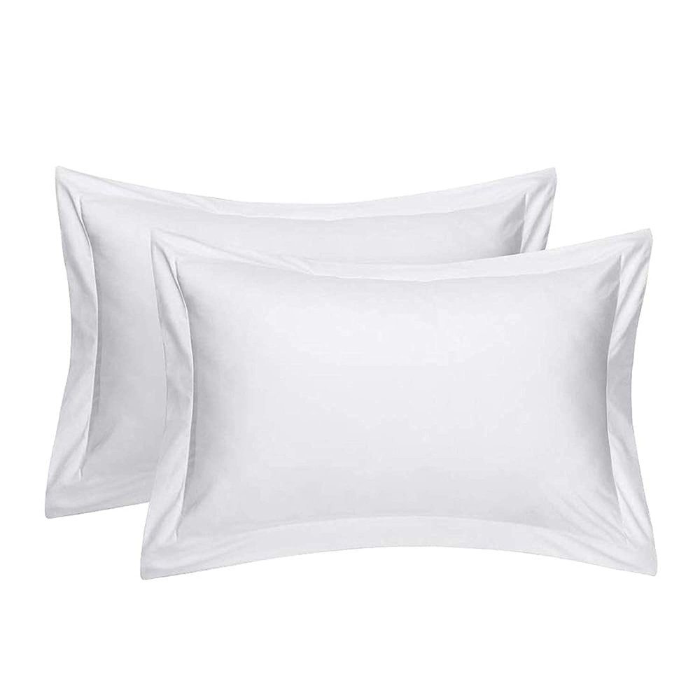 RJ BEDDING King/California King Size Pillow Shams Set of 2, Decorative, 800 Thread Count, 100% Pure Egyptian Cotton, 2PCS King Size Shams (20"X36"), Ultra Soft, White,