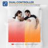 Sealy Electric Blanket Queen Size, Dual Control Soft Sherpa Heated Blanket with 10 Heating Levels & 1 to 12 Hours Auto-Off Settings Over-Heated Protection 84"x90" Machine Washable, Rust Red view 4
