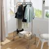 Garment Rack Portable Rolling Clothing Racks For Hanging Clothes On Wheels, Space Saving Clothes Organizers With Storage Basket, Multi-Purpose Metal Display Rack, Bedroom Coat Ra(Size:118X40X168CM ) view 4