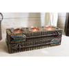 1 Pcs of Southwestern Native Indian Turquoise Feather Arrows 3 Votives Candle Holder view 1